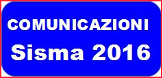 SISMA 2016 : PRESENTAZIONE DOMANDE DI  CONTRIBUTO DANNI LIEVI E RICOSTRUZIONE PESANTE 